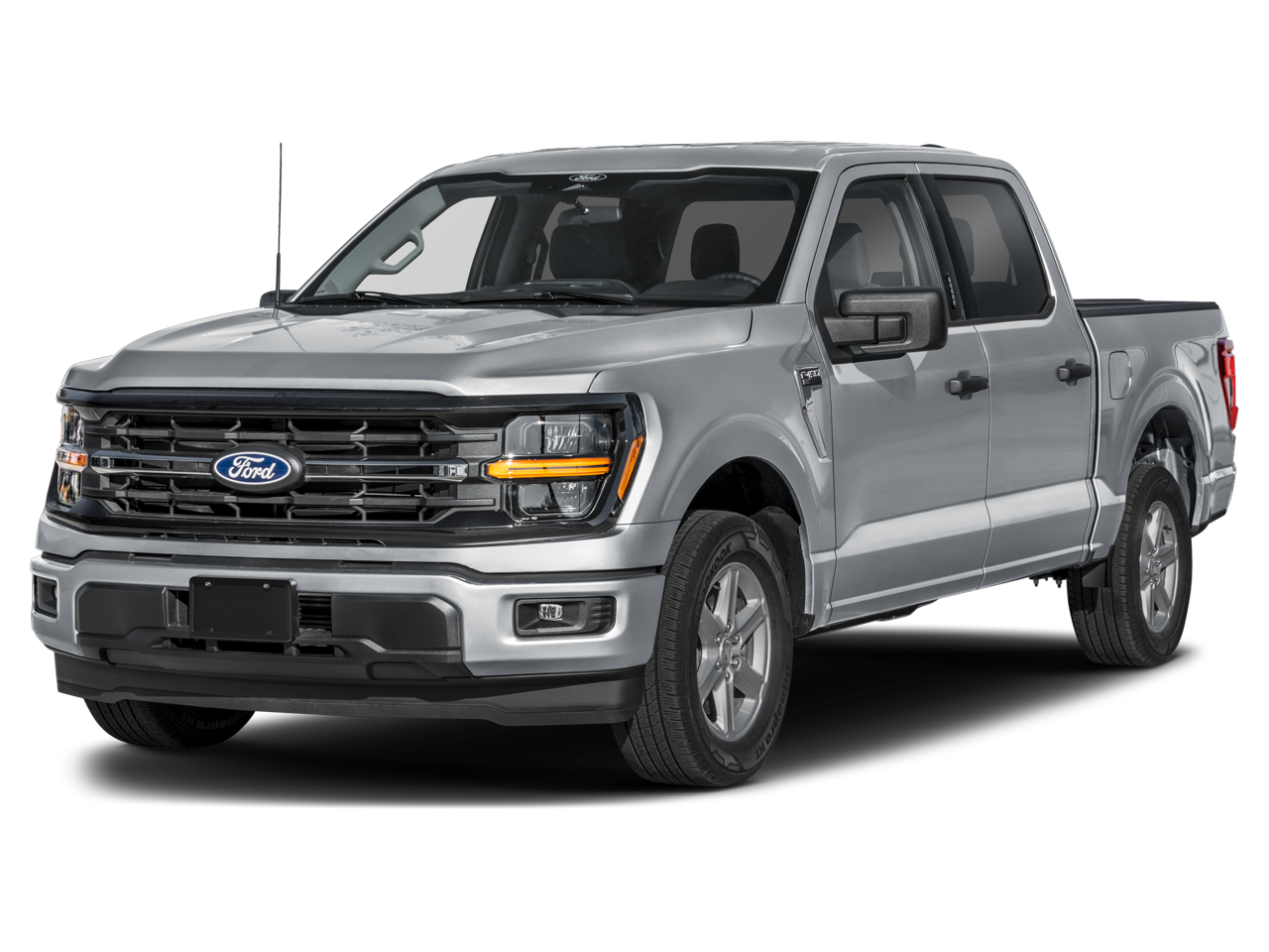 2026 Ford F-150 XLT in White — front three-quarter view