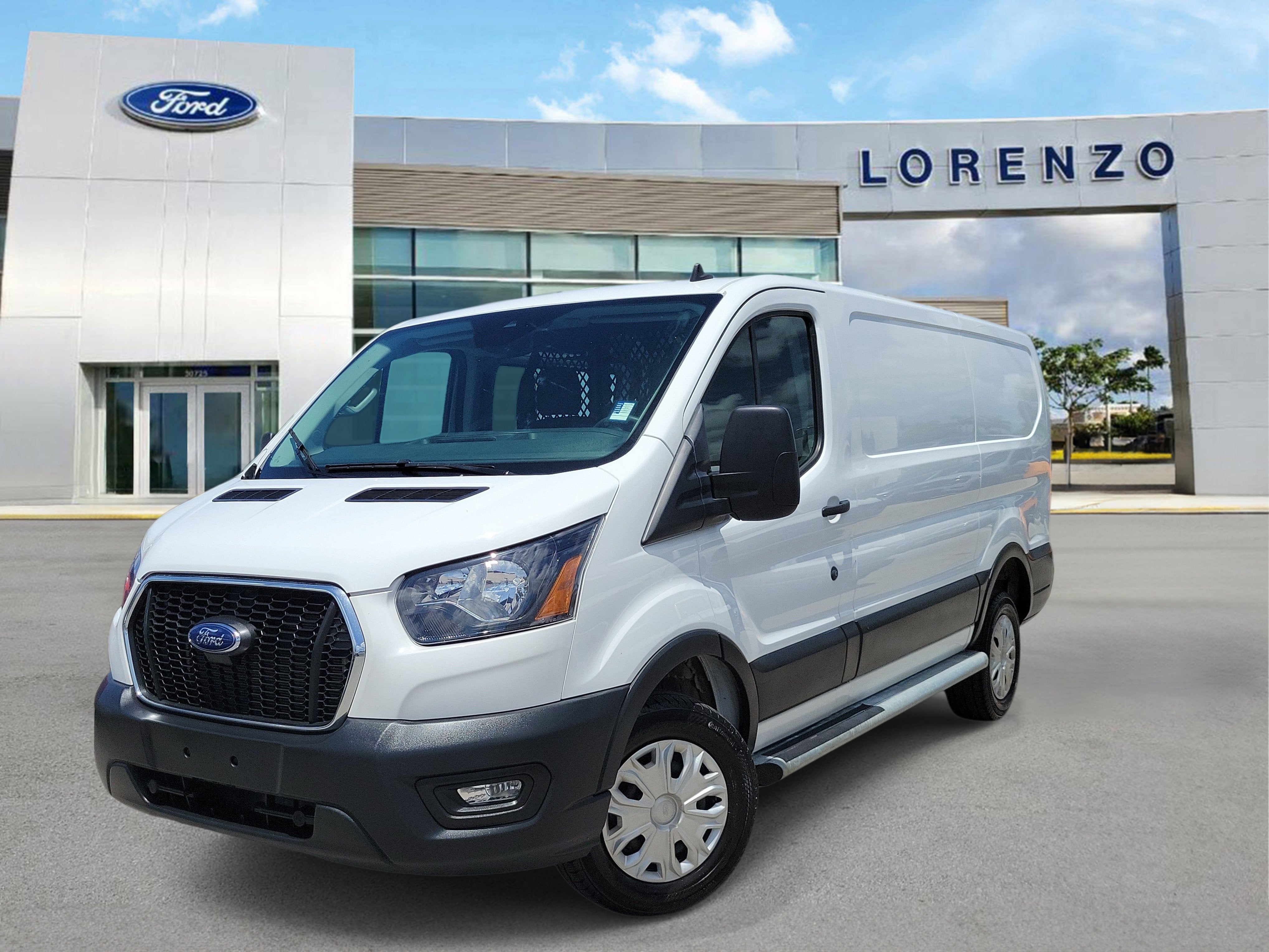 2024 Ford Transit Cargo Van Base in School Bus Yellow — front three-quarter view